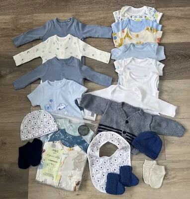 NEW 5lbs & 6lbs Beautiful Premature Tiny Early Small Baby Boys Clothes Bundle • £40