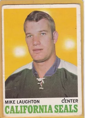 1970-71 O Pee Chee Hockey Mike Laughton #74 Seals Good *a12581 • $1.15