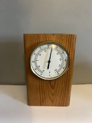 Vintage German Made Barometer Solid Wood • £2