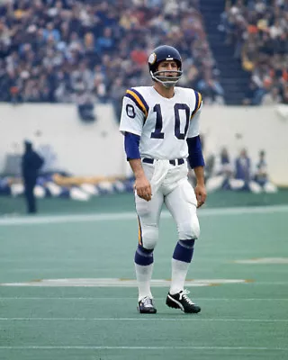 Minnesota Vikings FRAN TARKENTON Glossy 8x10 Photo Football Print Poster • $4.99