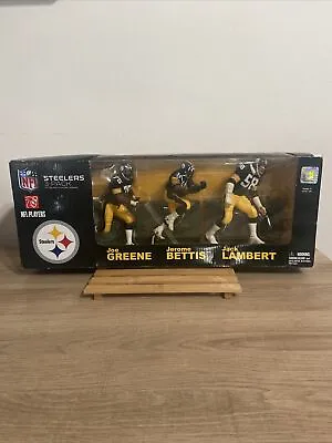 Mcfarlane Nfl Legends Steelers Jack Lambert Joe Greene Bettis Figure 3-pack  • $120