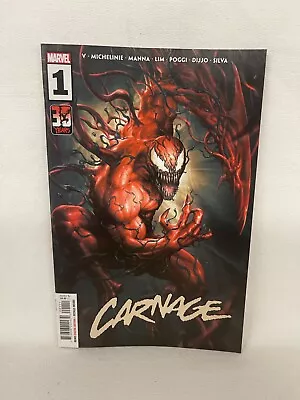 Marvel Carnage #1 Reg Cvr By (W) Ram V. (A) Francesco Manna (CA) Kendrick Lim • $3.99