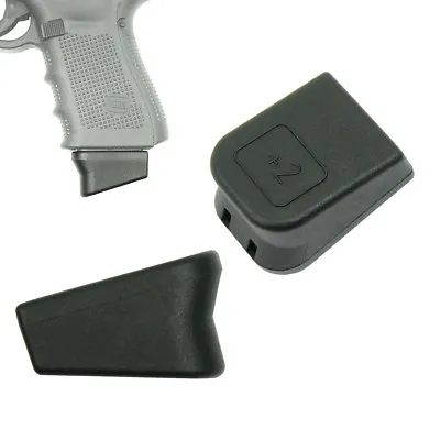 For Glock +2 Magazine Mag Extension 9mm Mag Base 17 19 22 23 26 27 33 More • $6.99