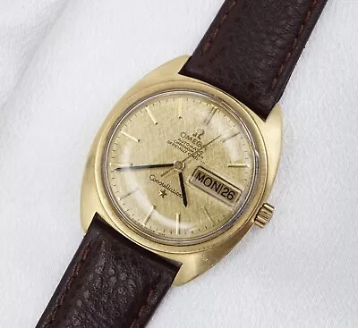 Omega Constellation Watch 35mm 18k Day Date Automatic 1970s Vintage 168.019 W935 • $4412.73