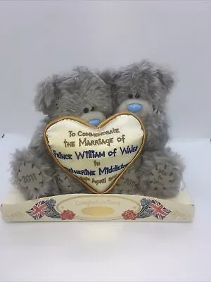 ME TO YOU BEAR TATTY TEDDY  KATE MIDDLETON PRINCE WILLIAM WEDDING MARRIAGE Card • £5