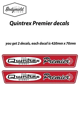 Quintrex Premier Vintage Style Boat Decals • $55.20