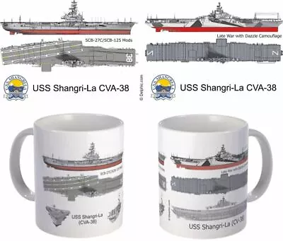 USS Shangri-La CV-38 CVA-38 Coffee Mug • $12.99