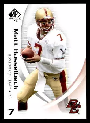 Matt Hasselbeck 2010 SP Authentic  Card #61 Boston College Eagles • $0.99