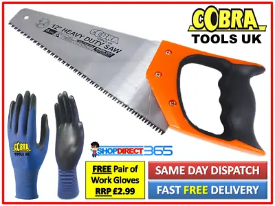 Cobra 300mm / 12  HAND SAW Wood Carpentry 8 TPI Sharpoint Hard Point UK (23-49) • £6.75