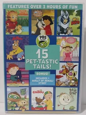 PBS Kids 15 Pet-Tastic Tails Arthur Caillou Peg + Cat (DVD 841887043717) • $2.95