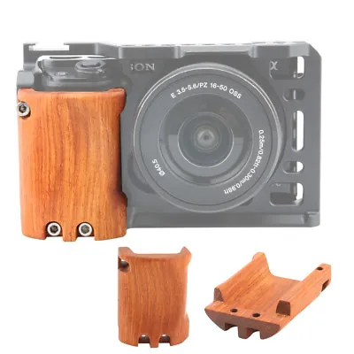 $26.59 • Buy NICEYRIG Wooden Handle Handgrip For Sony A6000 A6300 A6500 ILCE-6500 Camera Cage