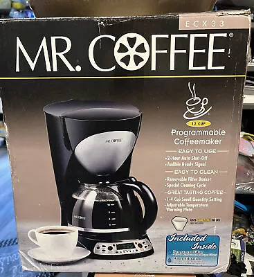 Mr. Coffee ECX33 12 Cup  - Black-New In Open Box • $69.99