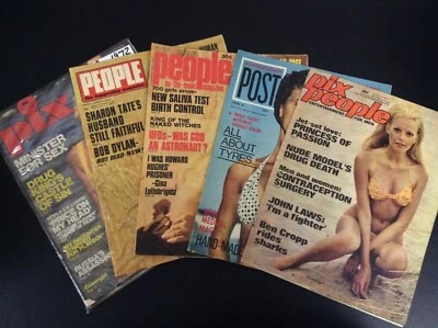 $10 • Buy Magazine - Vintage 1970's Pix, Post & Pix People - Bundled Lots @ Approx. $3/Mag