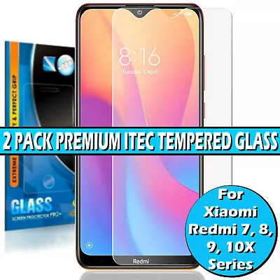 For Xiaomi Redmi 7 8 9 10 10X 5G Pro Tempered Glass Screen Protector Film Cover • £2.49