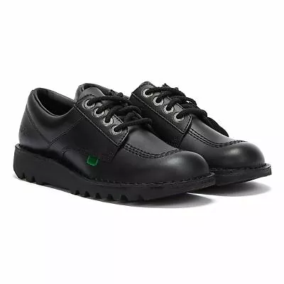 Kickers Kick Lo Mens Leather Shoes - (Black) • $107