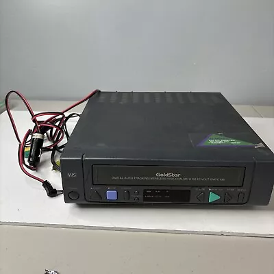 Goldstar GVP-C135 AC/DC VHS VCR Video Cassette Player W/ Power Supply No Remote • $45.50