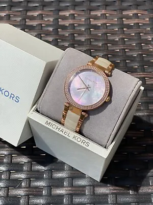 $80.50 • Buy Michael Kors Womens MK6402 Parker Rose Gold Tone Watch! - Excellent Condition