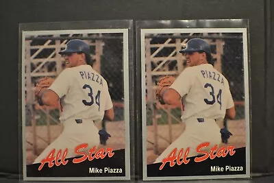 Lot (2) 1991 Cal League All-Stars Mike Piazza  Bakersfield Dodgers  NY Mets • $6.99