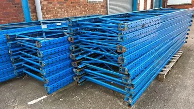 HEAVY DUTY WAREHOUSE PALLET RACKING GOOD  CONDITION UPRIGHTS 4.5m X 1100mm STOW • £85