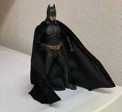 Custom Batman Begins Velvet Wired Cape 1/12 Mcfarlane Mafex NOT FIGURE • $16.99