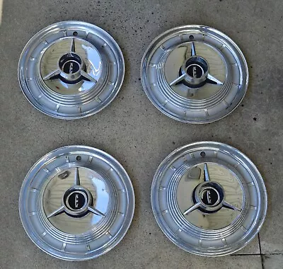 X4 Vintage 1958 Edsel 14  Hubcaps Hotrod Custom Car • $375