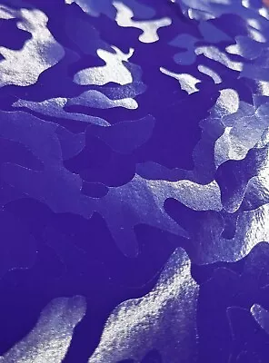 3D Ghost Purple Camo Vinyl Wrap - ANY SIZE - BUBBLE/AIR FREE - Car Camouflage • £0.99