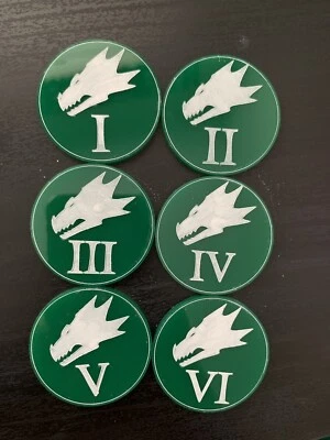 £9.50 • Buy 40k Space Marines, Salamanders Objective Markers Set