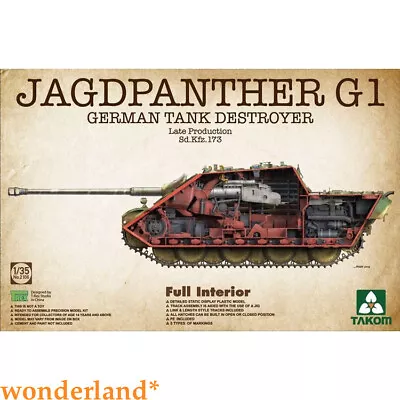 Takom 1/35 2106 German Sd. Kfz. 173 Jagdpanther G1 Late Version Full Interior • $70.59