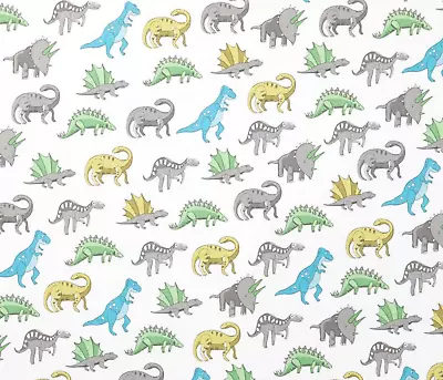 Pottery Barn Kids DINOS Crib Fitted Sheet Cotton NEW  • $22.49