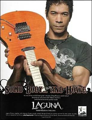 $4.46 • Buy Greg Howe 2008 Laguna Electric Guitar Advertisement 8 X 11 Ad Print