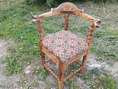 £71.78 • Buy Antique  Chair Vintage Antique Swedish Farm Stool Dragons