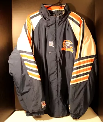 Vintage 90's Chicago Bears Pro Line Starter L Jacket NFL Football Coat NO HOOD • $47.95