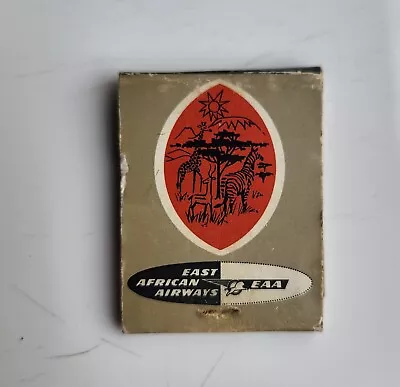 Vintage 1950’s East African Airways Used Matchbook EAA Airlines Giraffe Gazelle • $7