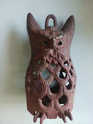 Vintage Cast Iron Owl Lantern • $120