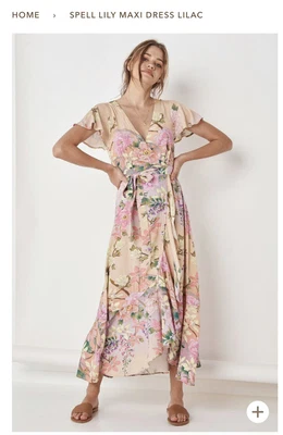 $160 • Buy Spell & The Gypsy Lily Maxi Dress Lilac Size Medium