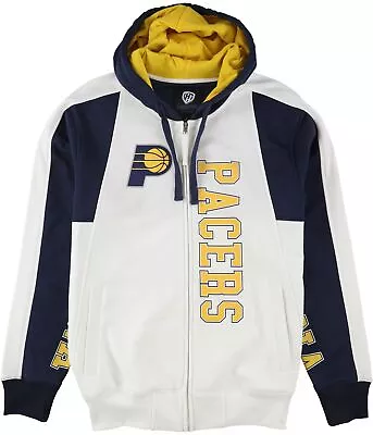 G-III Sports Mens Indiana Pacers Hoodie Sweatshirt White Large • $57.40