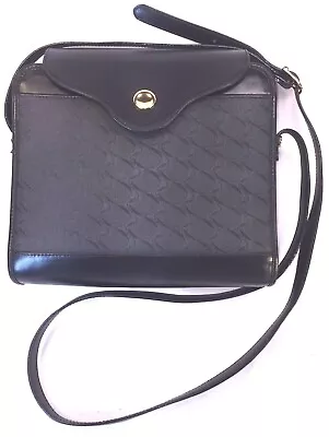 Movado (the Watchmaker) Black Crossbody Bag Adjustable Strap Made Italy Exc Cond • $75