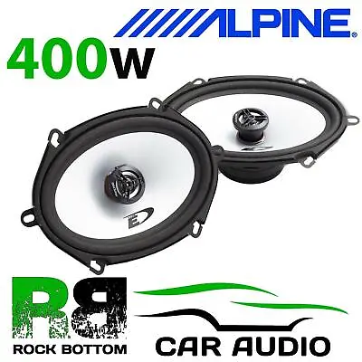 ALPINE FORD FIESTA MK6 02-08 5x7  13x18cm 2 Way 400W Car Coaxial Front Speakers • £49.95