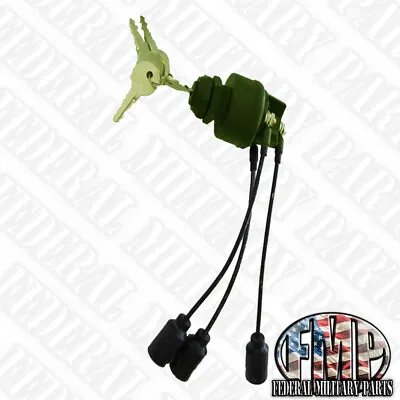Green Military Humvee M998 Plug &play Keyed Ignition Starter Switch Truck H1 H-1 • $39.99