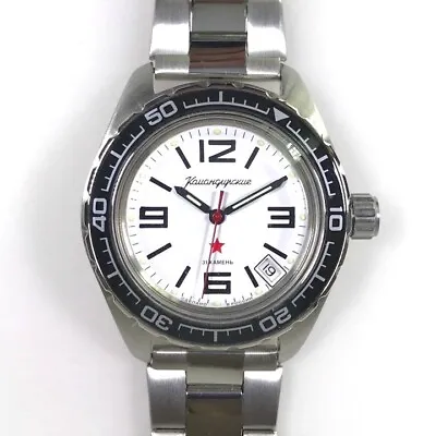 Vostok 020716 Komandirskie Watch Military Mechanical Self-Winding USA STOCK • $118.95