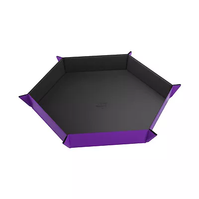 GameGenic Dice & Supplies Hexagonal Magnetic Dice Tray - Black/Purple New • $19.99