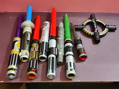 Lightsaber Toy Job Lot Bundle Telescopic Blade Builders • $57.46