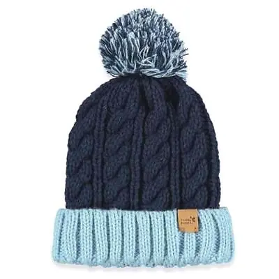 Muddy Puddles Kids Cable Knit Bobble Hat • £18