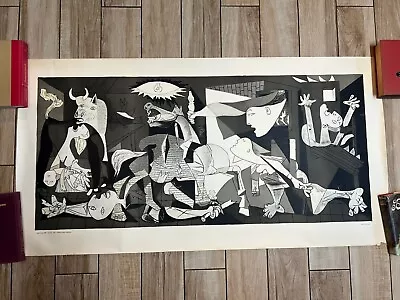 VTG 50's Picasso Guernica HUGE Offset Litho Stedelijk Museum Amsterdam Art Print • $76