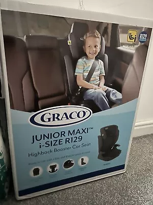 GRACO Car Seat Child Baby Booster Group 2/3 100-150 Cm 4-12y JUNIOR MAXI R129 • £35