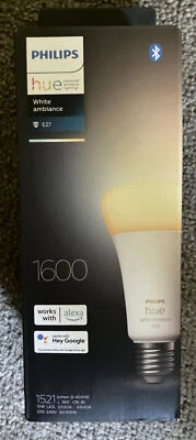 $45 • Buy Philips Hue A60 E27 LED 1600Lm White Ambient 15W Smart Globe Bluetooth