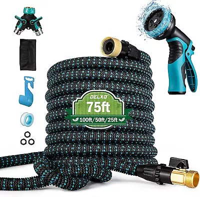 4X Stronger Deluxe Heavy Duty Expandable Flexible Garden Water Hose (50ft75ft) • $31.95