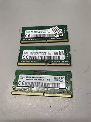 SKHynix 8GB PC4-3200AA Laptop 3200Mhz 260pin SODIMM DDR4 DDR 4 RAM • $30