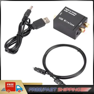 192KHz DAC Converter With Optical Cable 1m For Amp Receiver Speaker #1 • £5.51