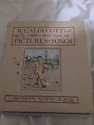 Caldecott's First Collection Of Pictures And Songs Late 19th C Frederick Warne • £40